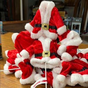 Christmas picks Santa’s jacket on white pick